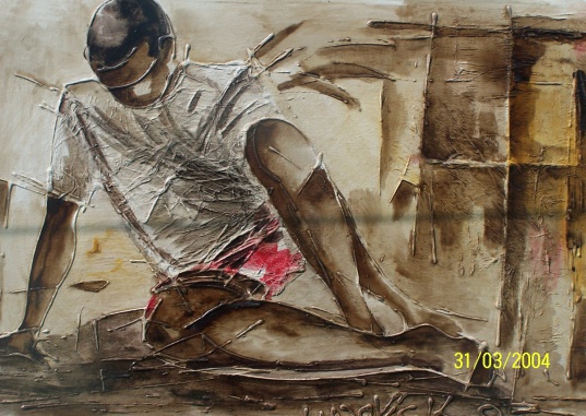 La pose II (2003) 90x55cm �